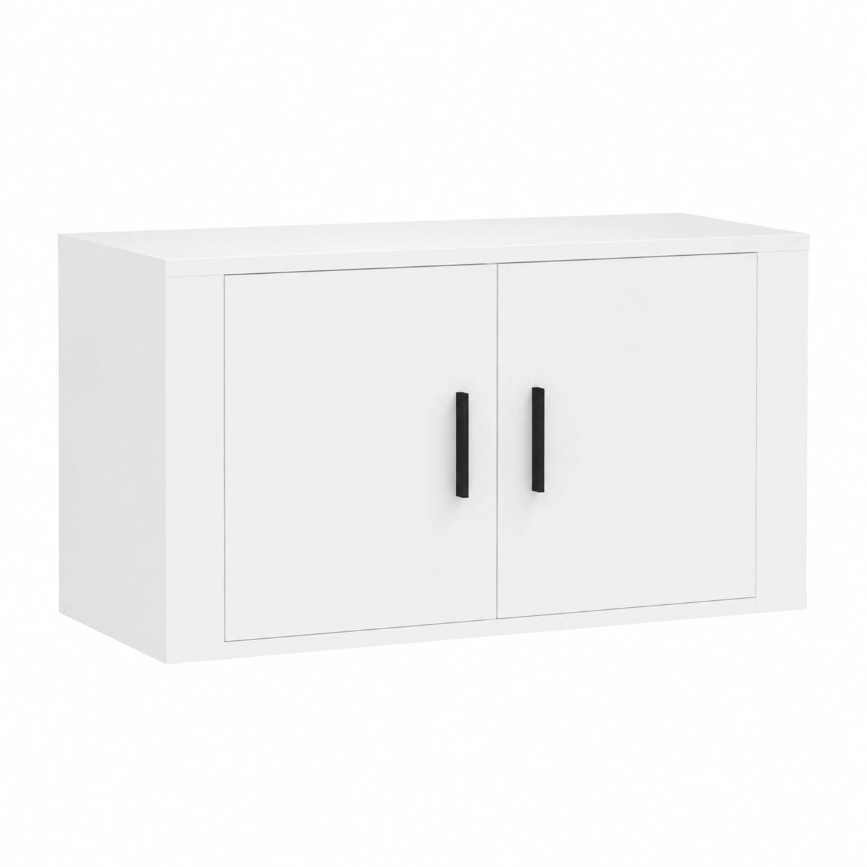 Soporte de TV flotante blanco de madera para sala o dormitorio