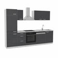 Conjunto de Cocina Vicco Optima, 270 cm, Antracita y Blanco, Personalizable