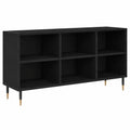 Mueble de TV de Roble Negro con Amplio Almacenamiento, 103,5x30x50 cm