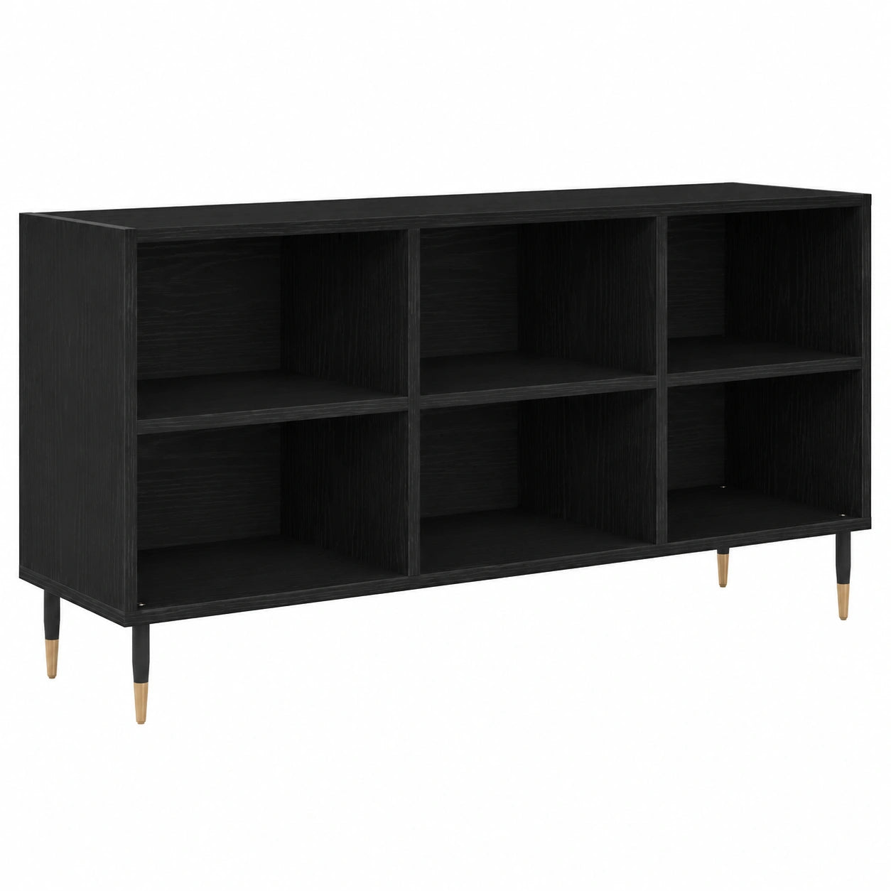 Mueble de TV de Roble Negro con Amplio Almacenamiento, 103,5x30x50 cm