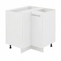 Armario Esquinero Fame-Line Blanco Brillante, 80.5 cm, Modular