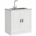 Gabinete de Cocina Porto Blanco 80x46x81.5cm para Fregadero, Sin Encimera