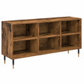 Mueble de TV de Madera Reciclada 103,5 x 30 x 50 cm, Diseño Moderno y Funcional
