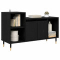 Mueble de TV Moderno en Roble Negro 100 x 35 x 55 cm, Almacenamiento y Estilo para Tu Sala