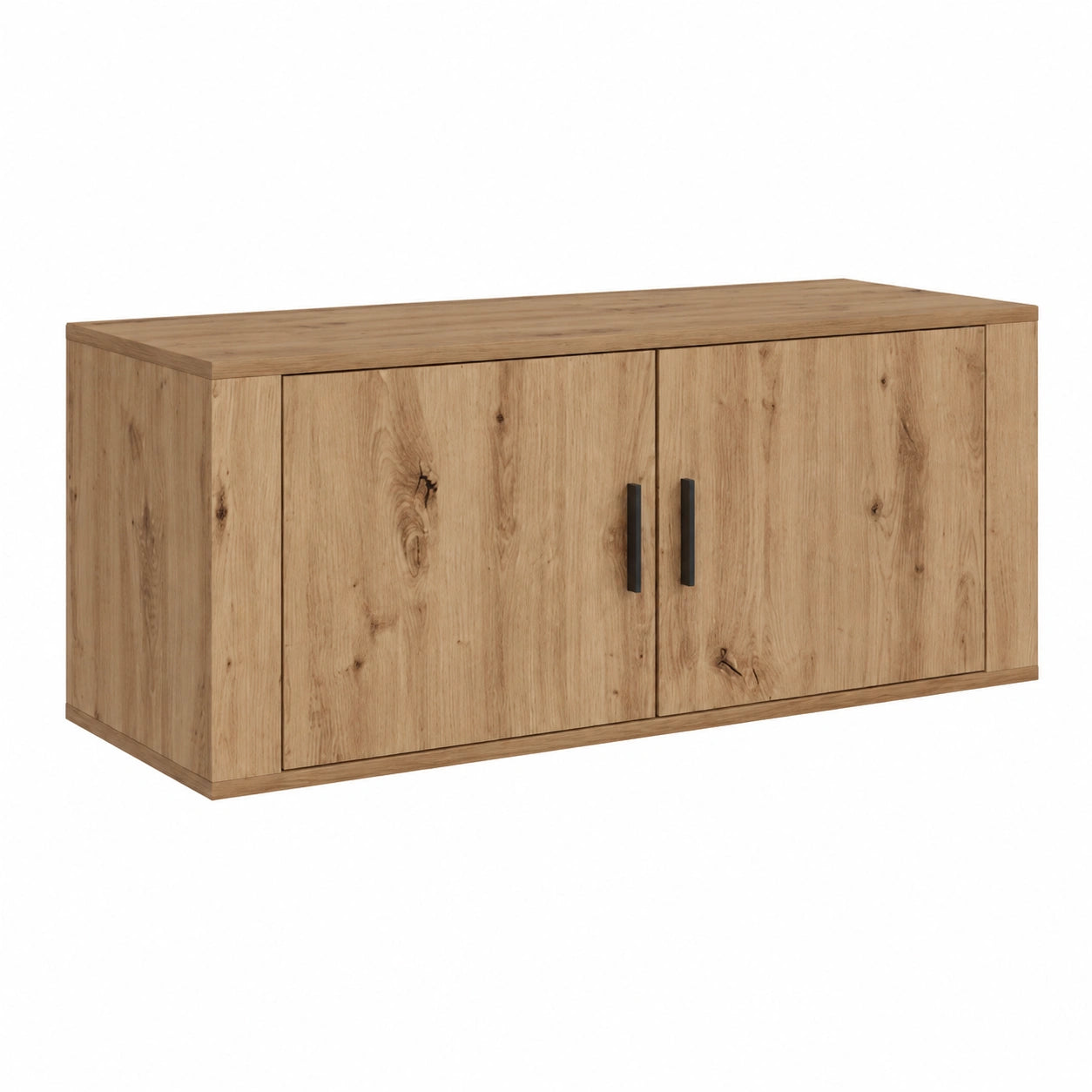 Centro de Entretenimiento Flotante de Roble, 100x34,5x40 cm, Mueble de TV para Salón y Dormitorio